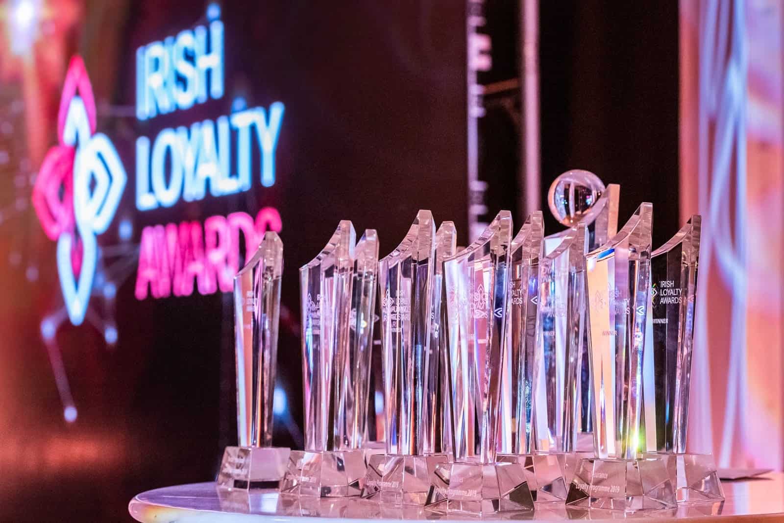 irish loyalty awards glass awards