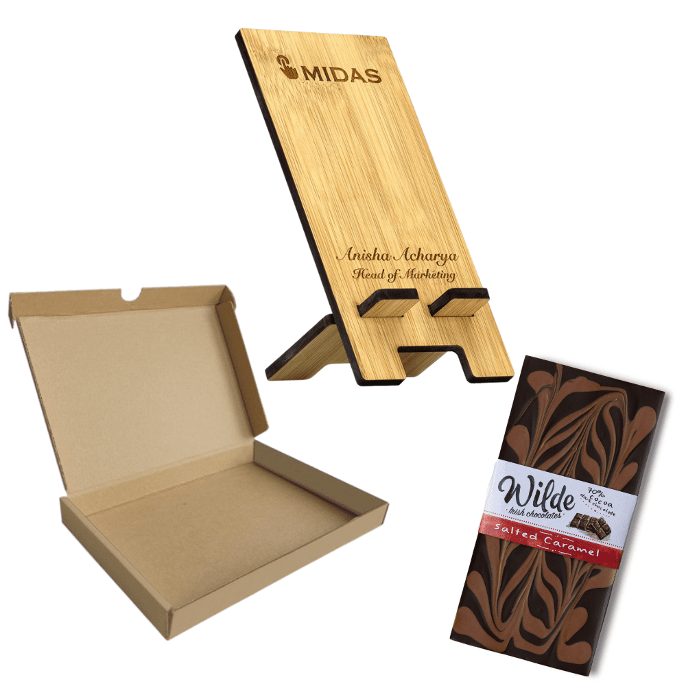 Bamboo Phone Stand Letterbox Gift